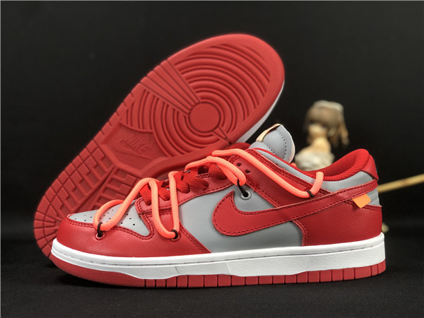Men's Dunk Low SB Red/Grey Shoes 069 Men's Dunk Low SB Red/Grey Shoes 069